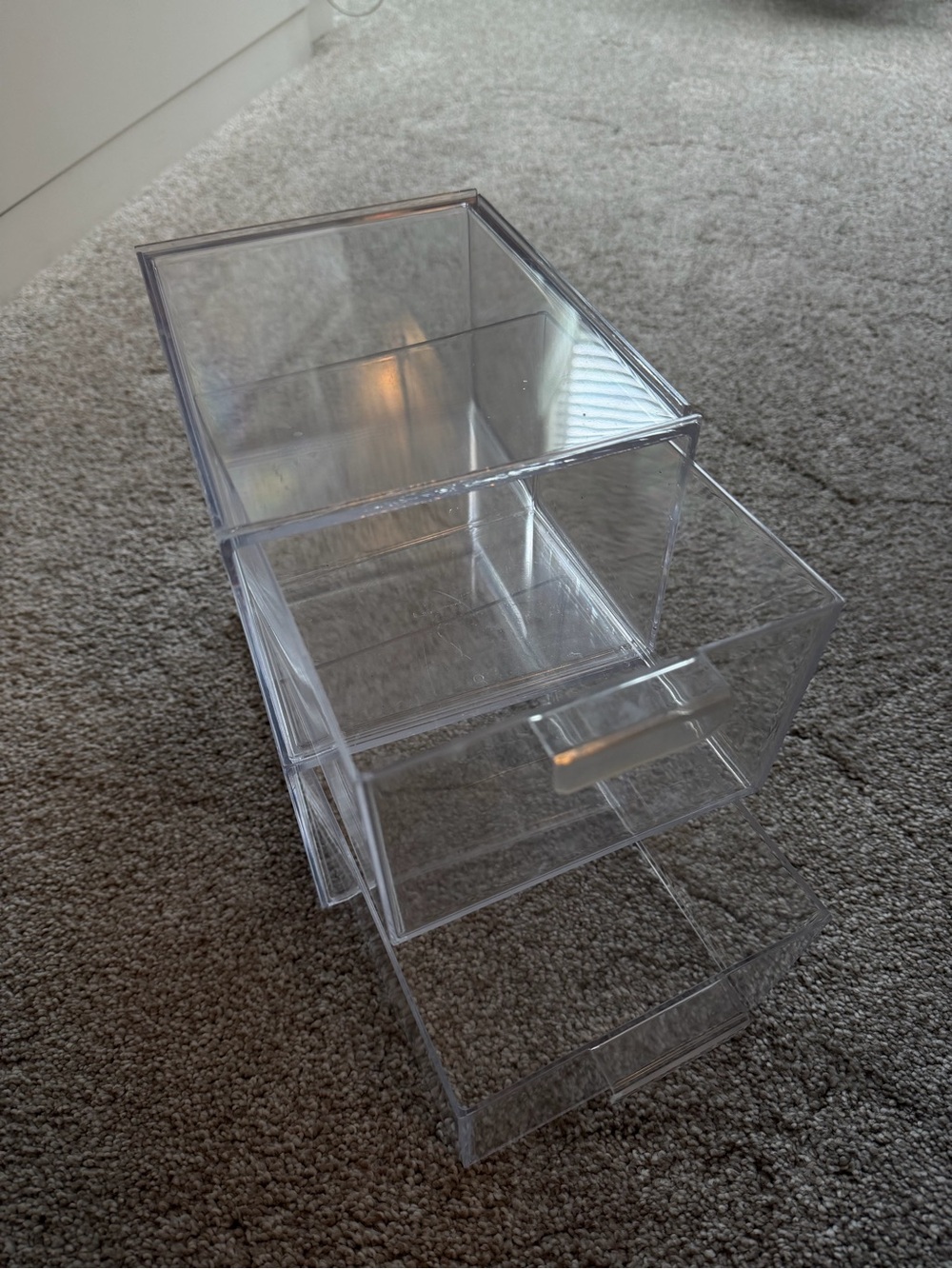 Clear 2-Drawer Acrylic Storage Organizer - Transparent - Picture 3 of 7